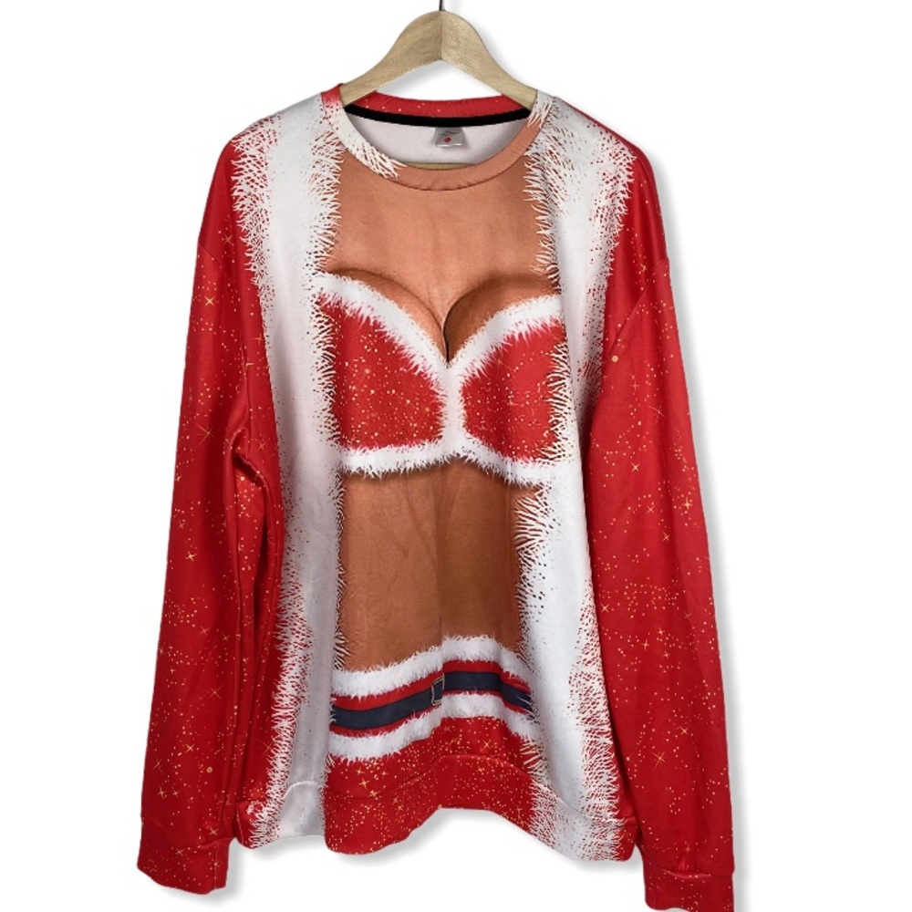 Ugly Christmas Pullover Sweatshirt 3D Printed 2XL